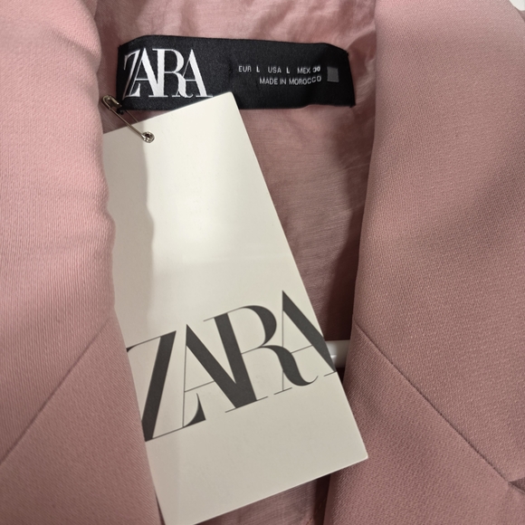 ZARA Chic & Timeless Pink Blazer Size L - Picture 9 of 10